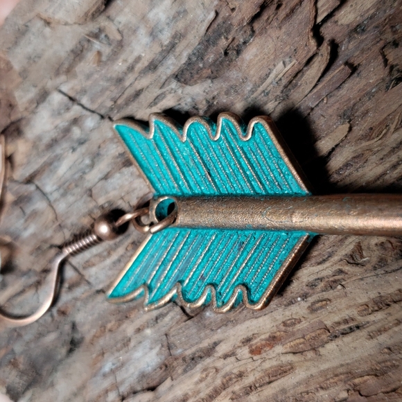 (B) Arrow Earrings Southwestern Western Native American Flechas Boho Cowgirl - Picture 9 of 14